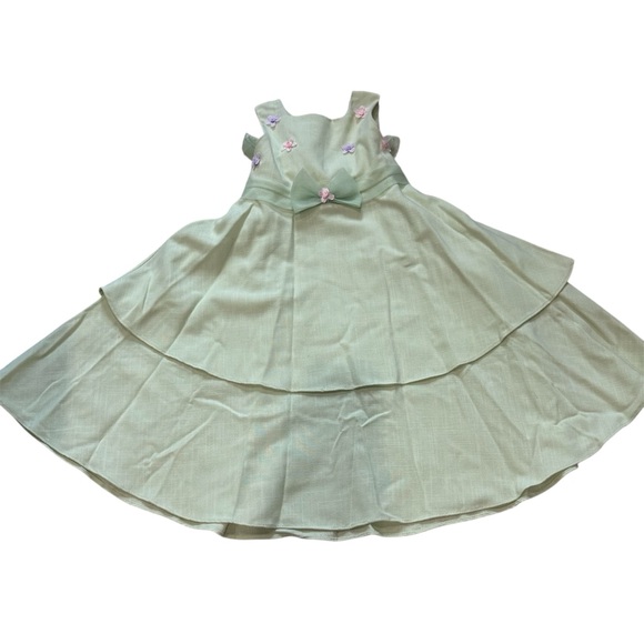 Bonnie jean little girls easter dress size 6 - Picture 3 of 7